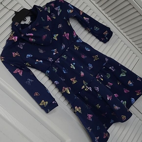 Emma & Elsa sz 10 hooded sweatshirt dress - Picture 3 of 10